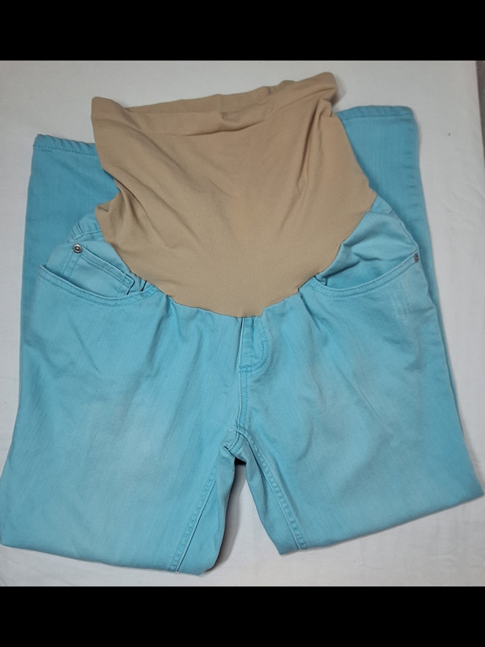 Motherhood Maternity Secret Fit Belly Blue Jeans Size Medium M Stretch Denim